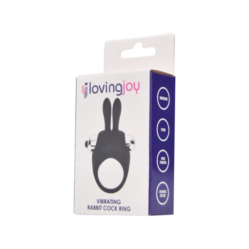 Loving Joy Silicone Vibrating Rabbit Cock Ring - Image 6