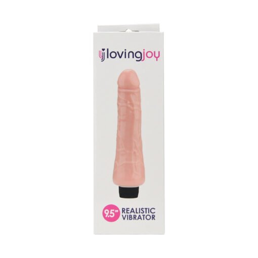 Loving Joy 9.5 inch Realistic Vibrator Vanilla - Image 6