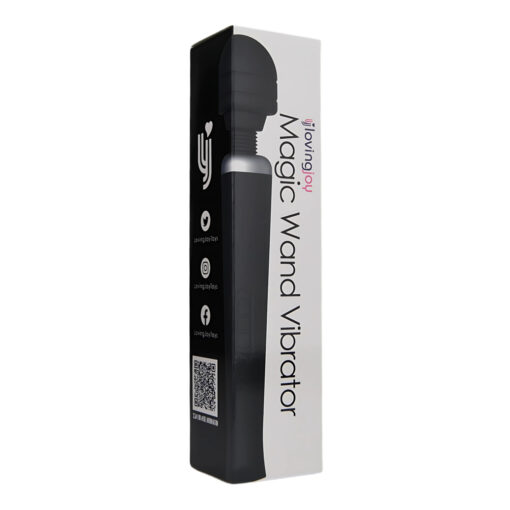 Loving Joy Rechargeable Magic Wand Vibrator Black - Image 8