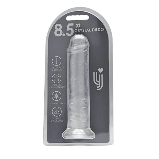 Loving Joy 8.5 Inch Suction Cup Dildo Clear - Image 6