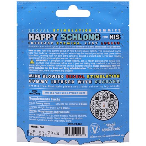 Happy Schlong (His) Sexual Stimulation Gummies (2 pack) - Image 4