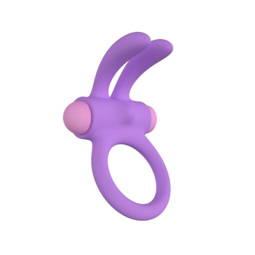 Party Color RINY Remote Control Rabbit Cock Ring Purple - Image 7