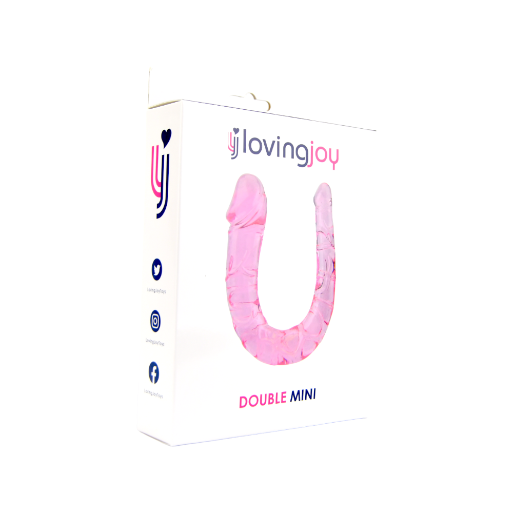 Loving Joy Double Mini Dildo Pink – alternate view 5