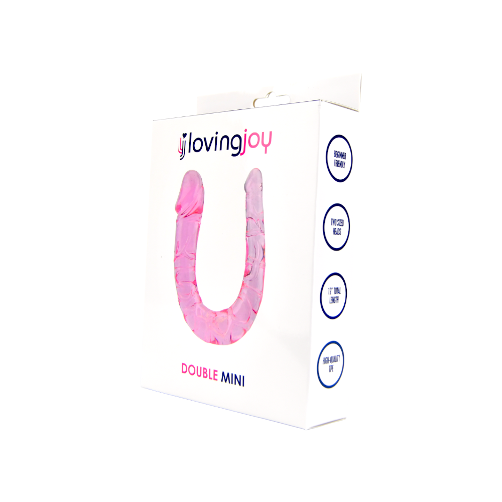 Loving Joy Double Mini Dildo Pink – alternate view 4