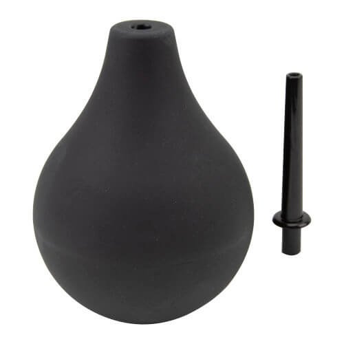black Toosh Douche 225ml bulb with detachable nozzle for anal cleansing