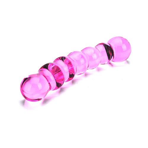 Spectrum Ribbed Glass Dildo – alternate view 6