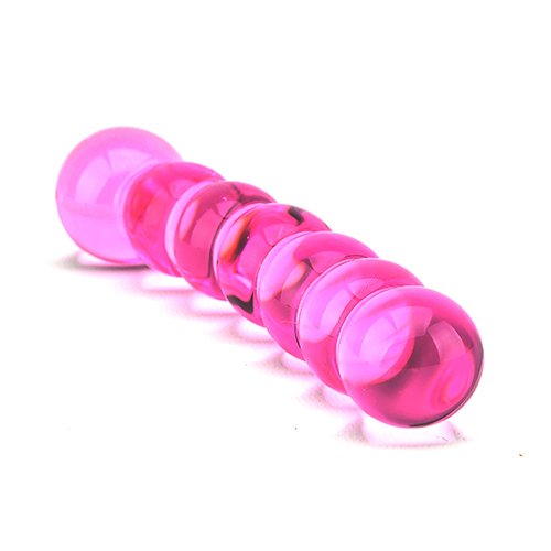 Spectrum Ribbed Glass Dildo – alternate view 2