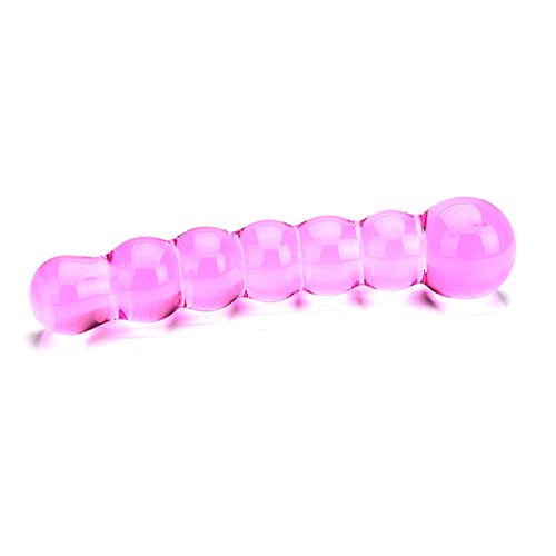 Spectrum Ribbed Glass Dildo – alternate view 3