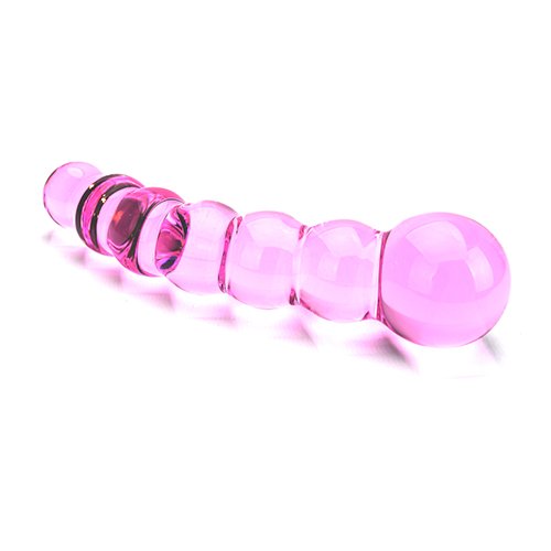 Spectrum Ribbed Glass Dildo – alternate view 4
