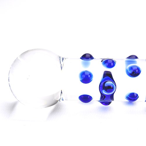 Spectrum Nubby Textured Glass Dildo – alternate view 4