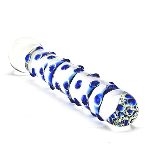 Spectrum Nubby Textured Glass Dildo – alternate view 2