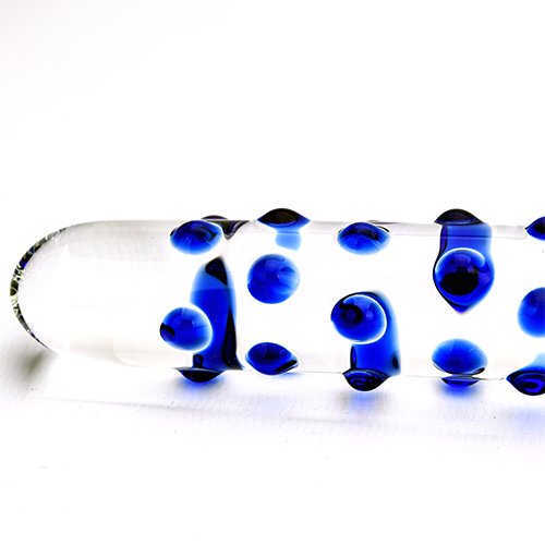 Spectrum Nubby Textured Glass Dildo – alternate view 3