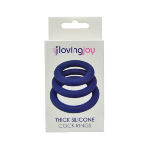 Loving Joy Thick Silicone Cock Rings 3 Pack - Image 5