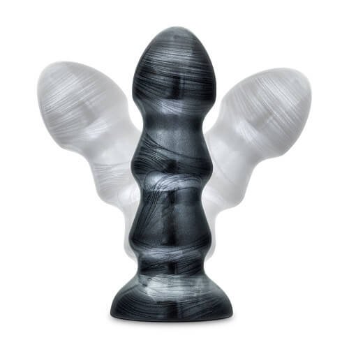 Jet Black Jack Large Ribbed Butt Plug 7 inches - Image 6