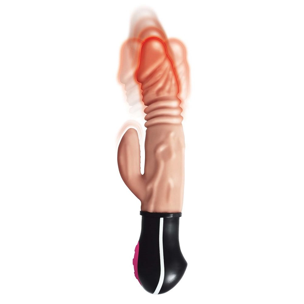 Realistic Warming and Thrusting Vibrating Dildo Flesh – alternate view 3