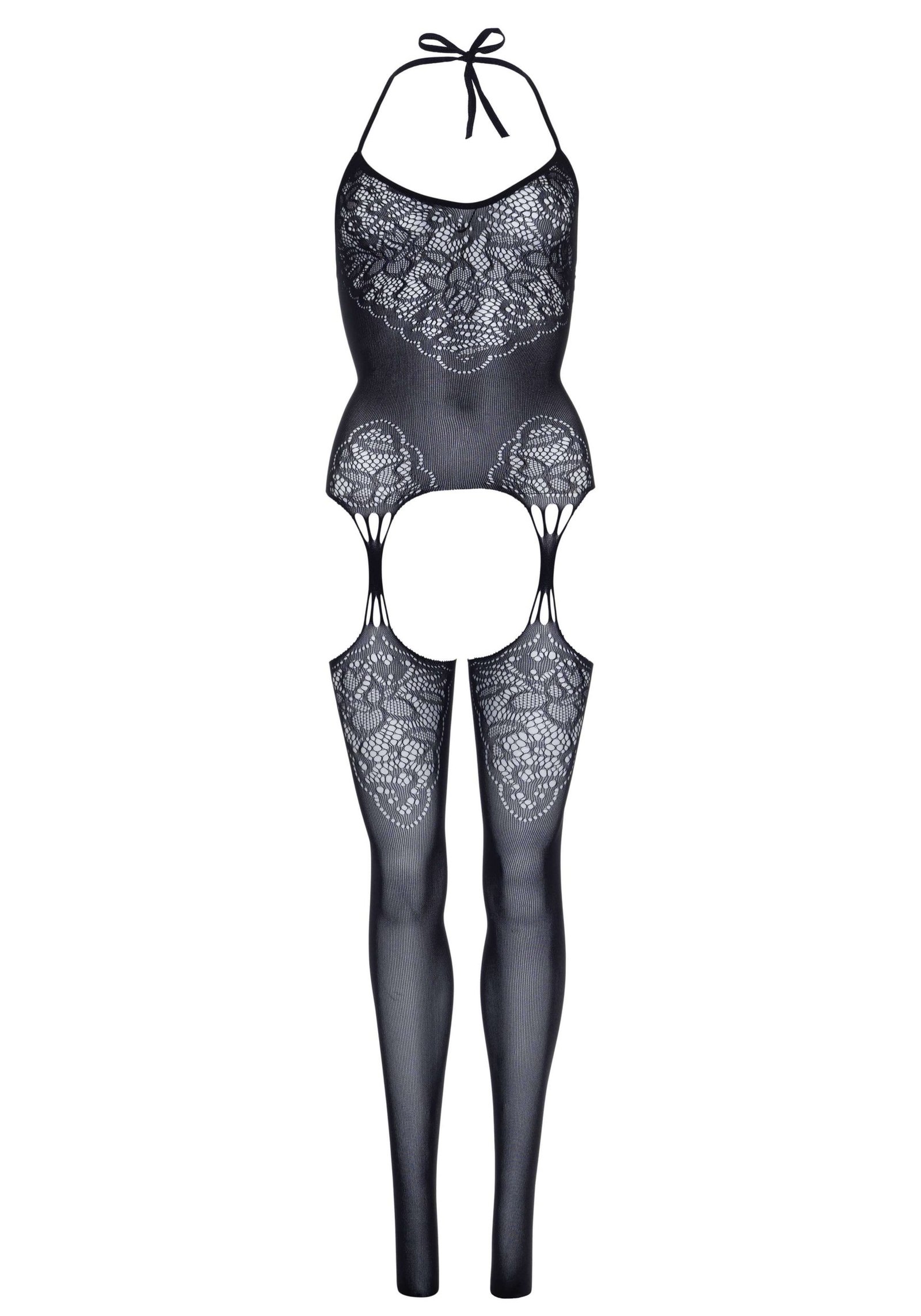 Leg Avenue Lace Suspender Bodystocking One Size – alternate view 4