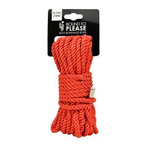 Bound to Please Silky Bondage Rope 10m Red - Image 4