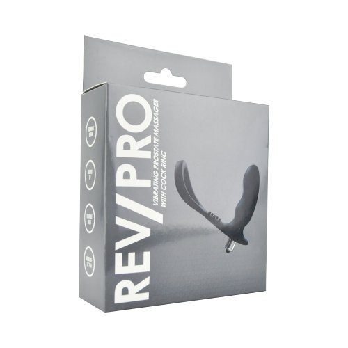 Rev-Pro Vibrating Prostate Massager with Cock Ring – alternate view 5