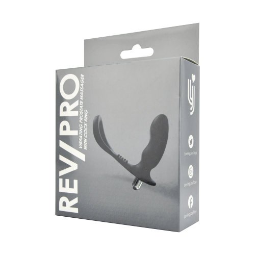 Rev-Pro Vibrating Prostate Massager with Cock Ring – alternate view 4