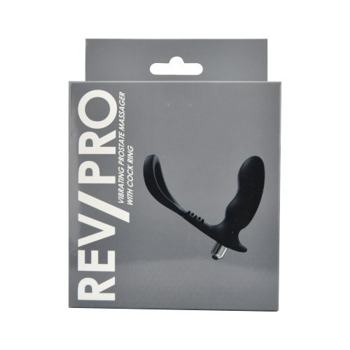 Rev-Pro Vibrating Prostate Massager with Cock Ring – alternate view 3