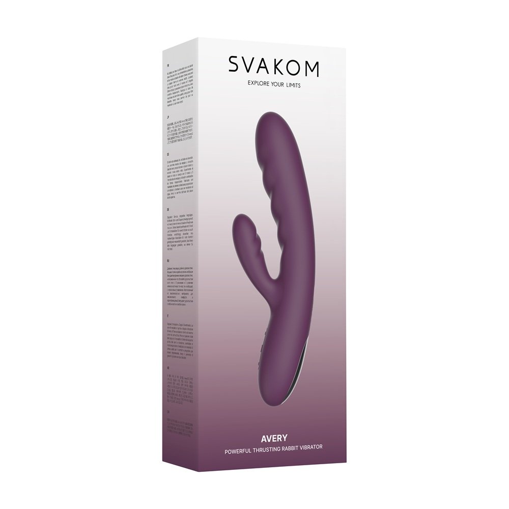 Svakom Avery Thrusting Vibrator with Clitoral Stimulator – alternate view 6