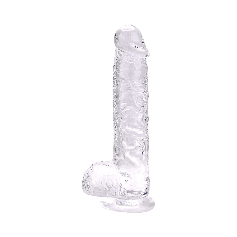 Loving Joy 9 Inch Dildo with Balls Clear – alternate view 4