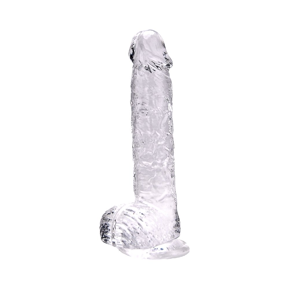 Loving Joy 9 Inch Dildo with Balls Clear – alternate view 2