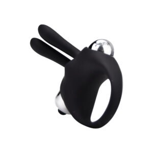 Loving Joy Silicone Vibrating Rabbit Cock Ring - Image 4