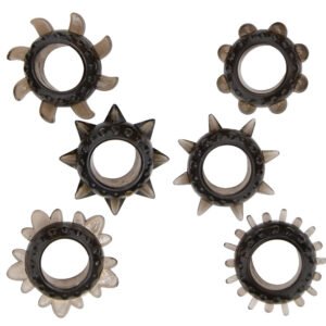 Loving Joy Textured Cock Ring Set (6 Pack) - Image 11