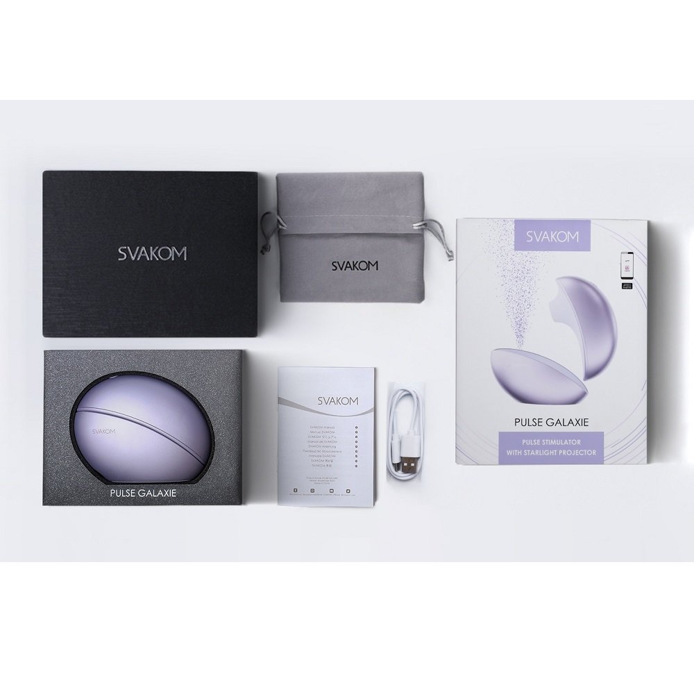 Svakom Galaxie Suction Vibrator with Mood Projector Metallic Lilac – alternate view 15