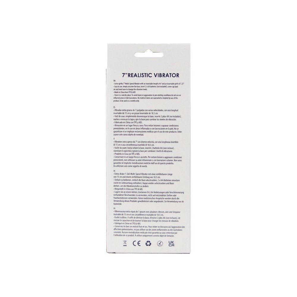 Loving Joy 7 inch Realistic Vibrator Black – alternate view 9