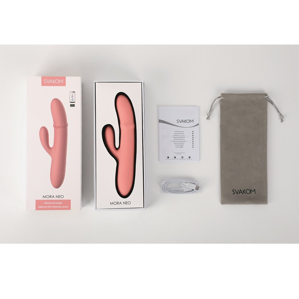 Svakom Mora Neo Interactive Rabbit Vibrator with Thrusting Beads – alternate view 7