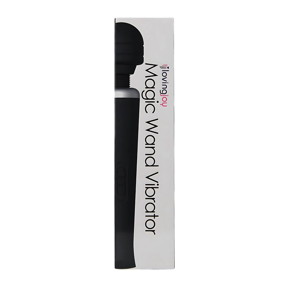 Loving Joy Rechargeable Magic Wand Vibrator Black – alternate view 5