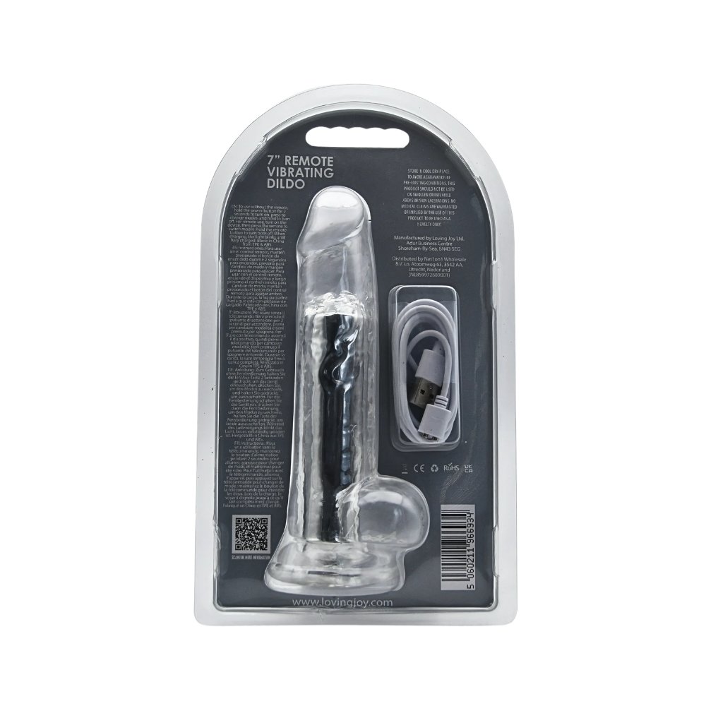 Loving Joy 7 Inch Remote Vibrating Dildo – alternate view 9