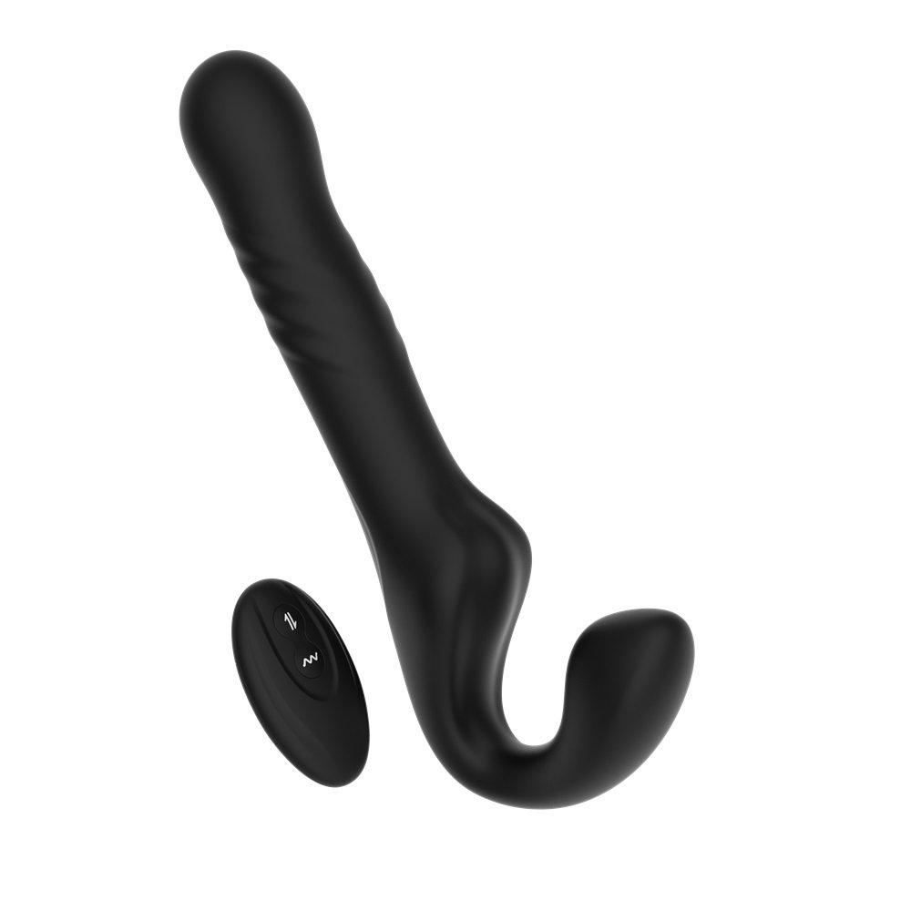 Mina Surge Remote Thrusting & Vibrating Strapless Strap On – alternate view 2