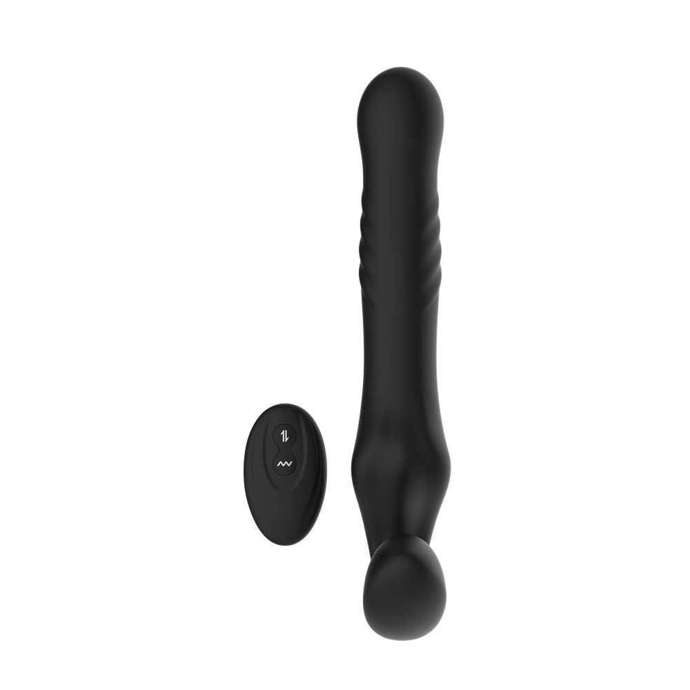 Mina Surge Remote Thrusting & Vibrating Strapless Strap On – alternate view 3