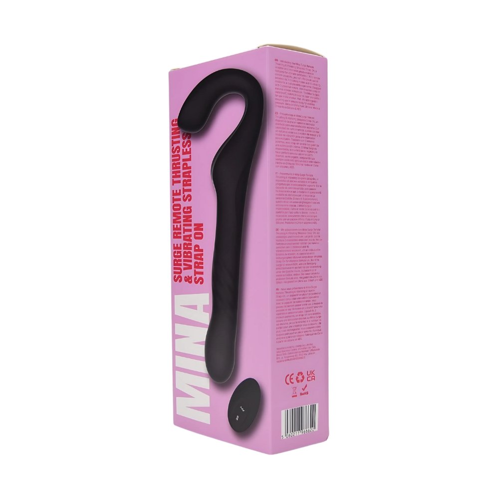 Mina Surge Remote Thrusting & Vibrating Strapless Strap On – alternate view 15