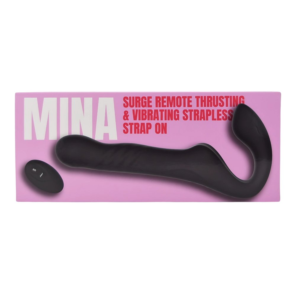 Mina Surge Remote Thrusting & Vibrating Strapless Strap On – alternate view 14