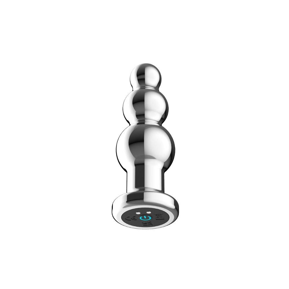 Toosh Remote Controlled Metal Vibrating Anal Beads – alternate view 3