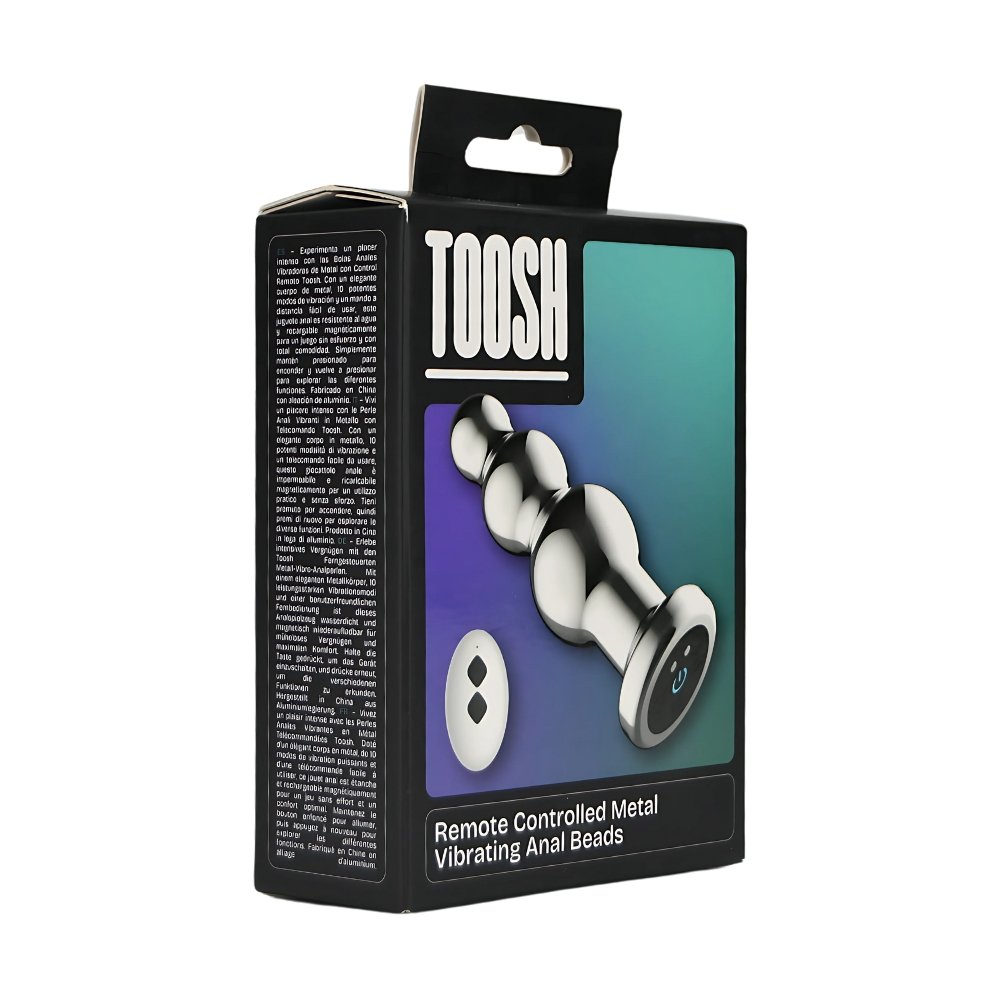 Toosh Remote Controlled Metal Vibrating Anal Beads – alternate view 7