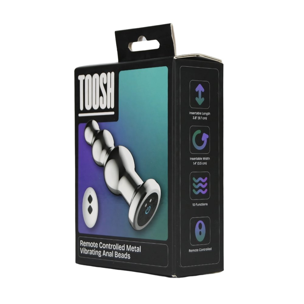 Toosh Remote Controlled Metal Vibrating Anal Beads – alternate view 8