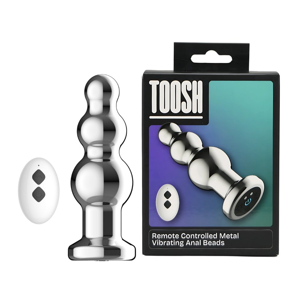 Toosh Remote Controlled Metal Vibrating Anal Beads – alternate view 9