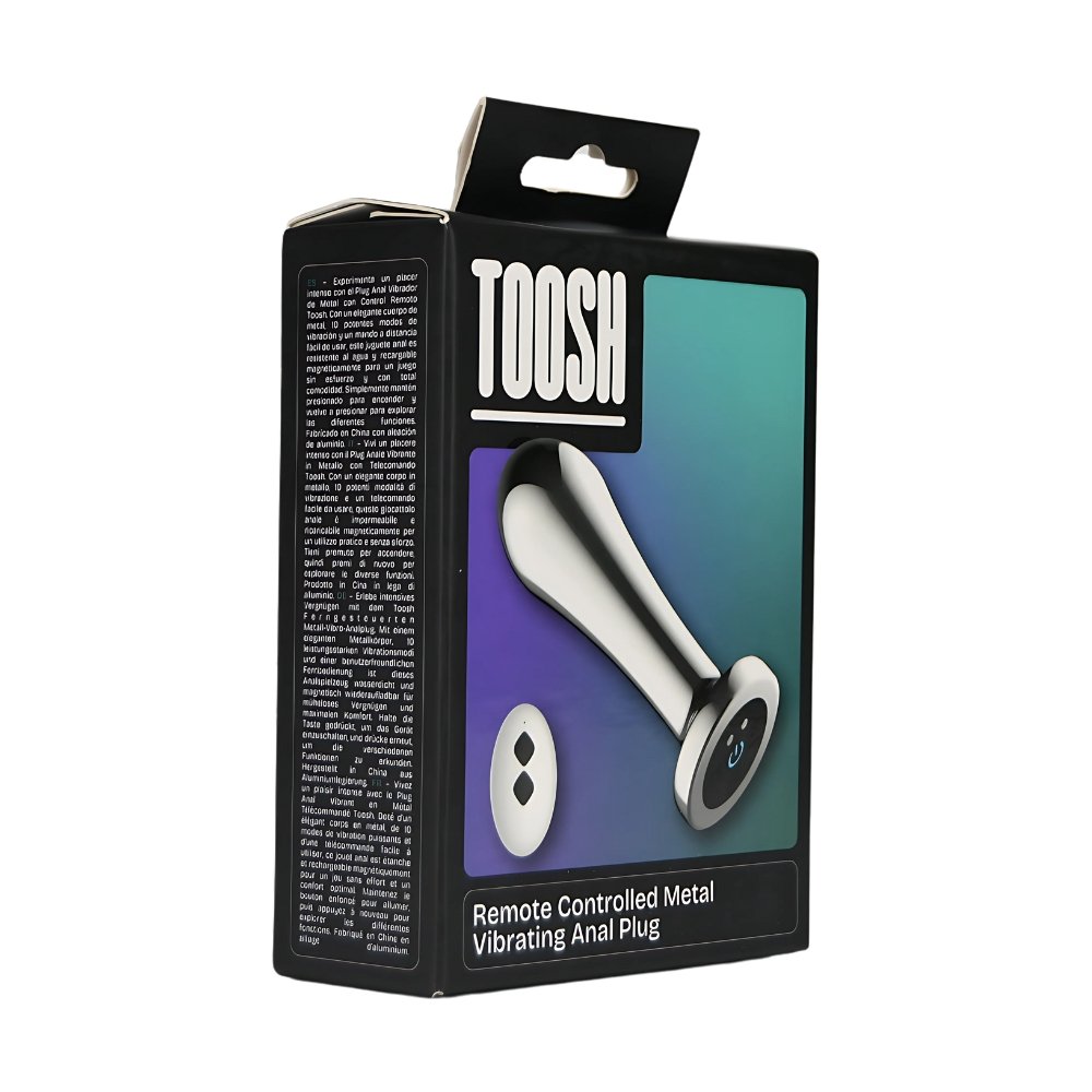 Toosh Remote Controlled Metal Vibrating Anal Plug – alternate view 7