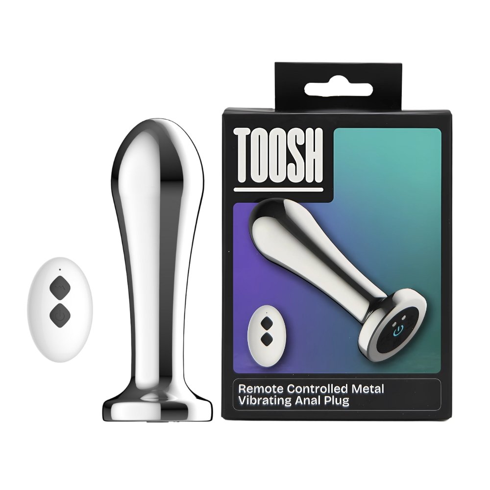 Toosh Remote Controlled Metal Vibrating Anal Plug – alternate view 9