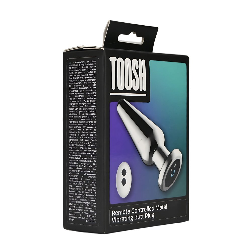 Toosh Remote Controlled Metal Vibrating Butt Plug – alternate view 8