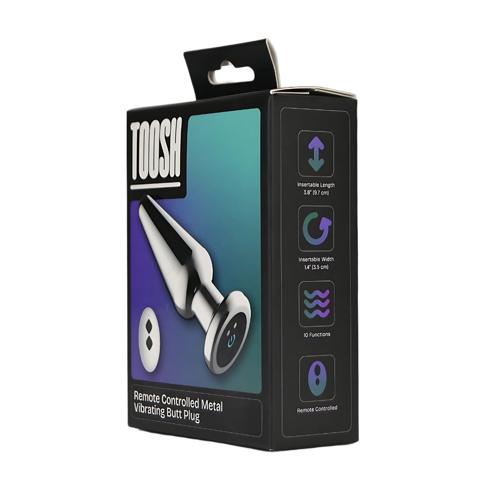 Toosh Remote Controlled Metal Vibrating Butt Plug – alternate view 7