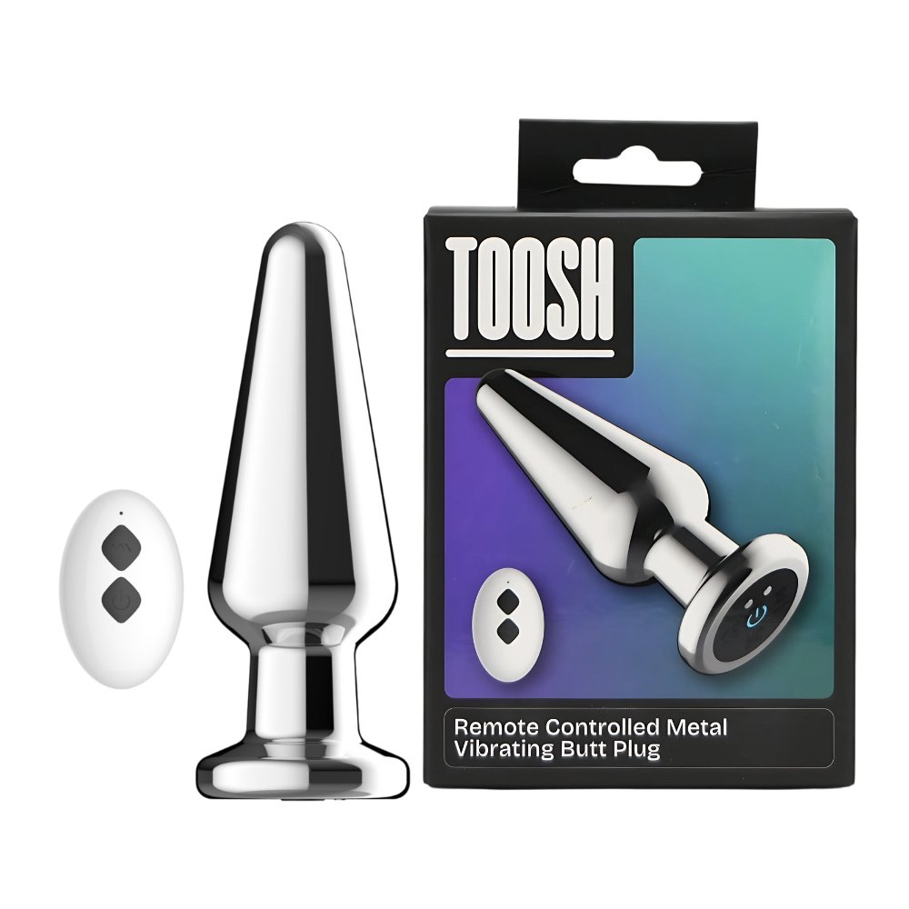 Toosh Remote Controlled Metal Vibrating Butt Plug – alternate view 9