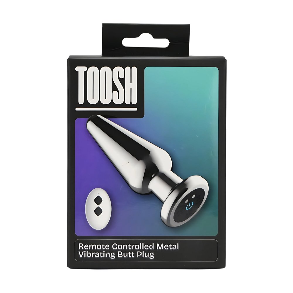 Toosh Remote Controlled Metal Vibrating Butt Plug – alternate view 6
