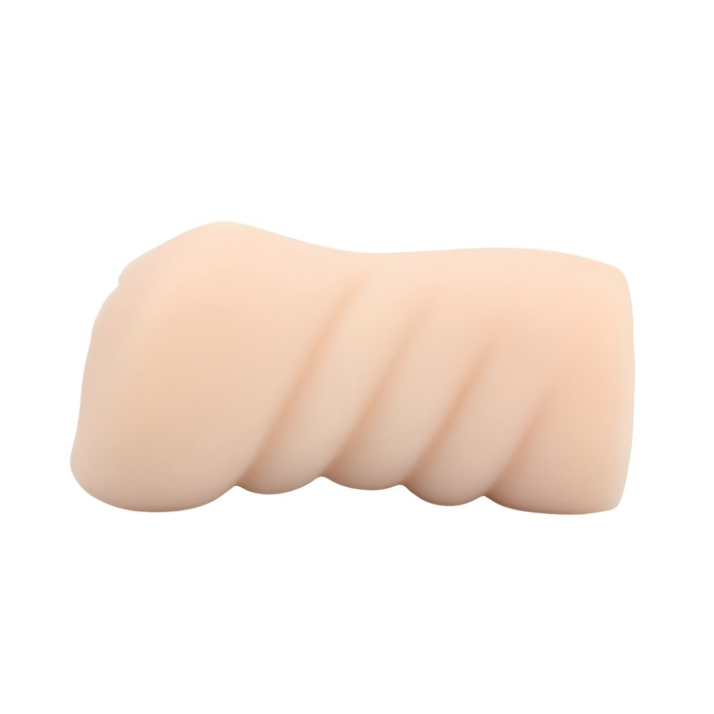 Tug Life The Beat male masturbator with soft beige spiral textured exterior