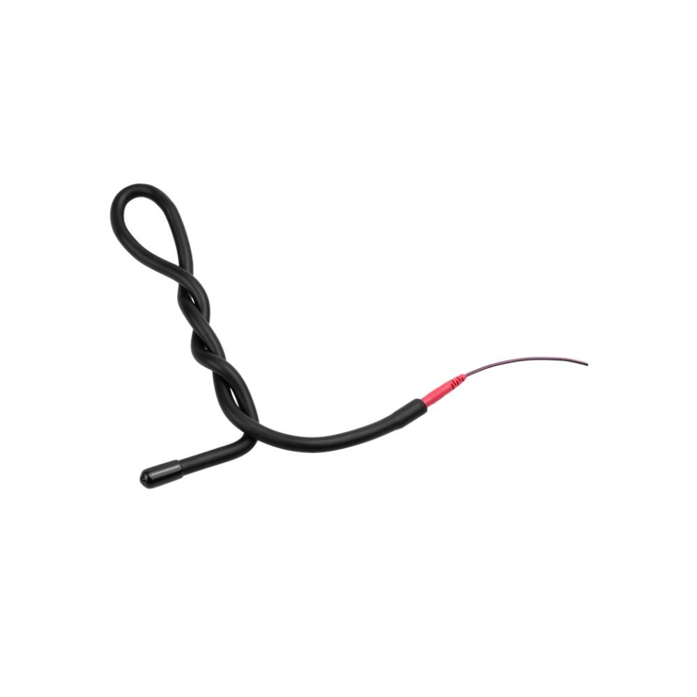 ElectraStim Recoil Shape and Play Electrode with flexible black twisted design and red connector cable